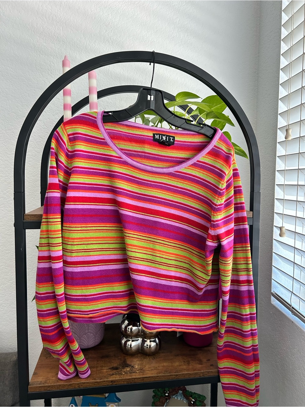 Vintage Crop Mixit Sweater
